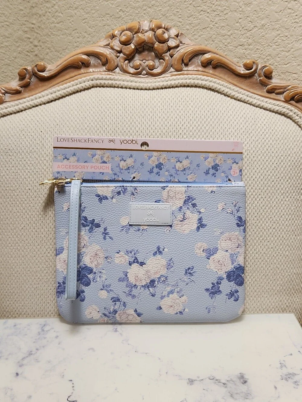 Love Shack Fancy x Target Yoobi  Everblooming Rosettes Accessory Pouch